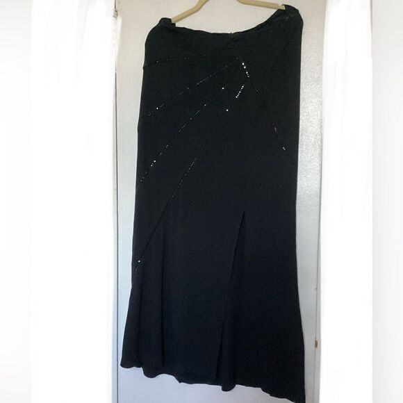 XL Nicole Bakti maxi skirt rhinestone detail, party night - Picture 8 of 16